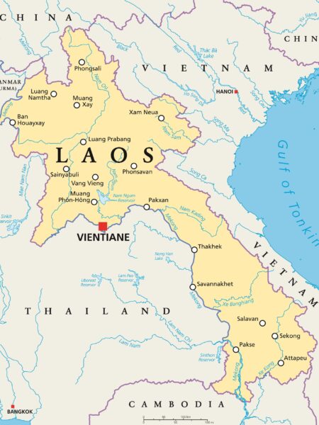 Vientiane, the capital city of Laos