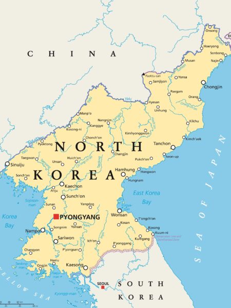 Map of north korea