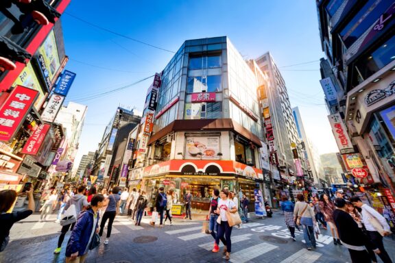 Myeongdong Shopping Street, a dynamic shopping district