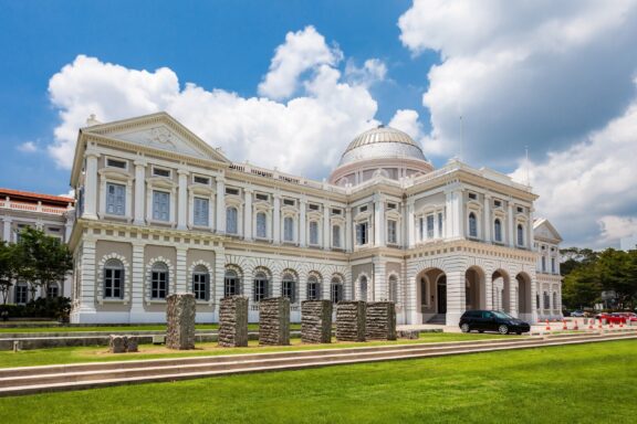 Exterior View of the National Museum of Singapore The National Museum of Singapore, showcasing British colonial architecture