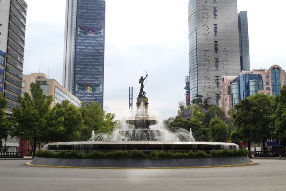 Diana the Huntress Fountain in Paseo de la Reforma