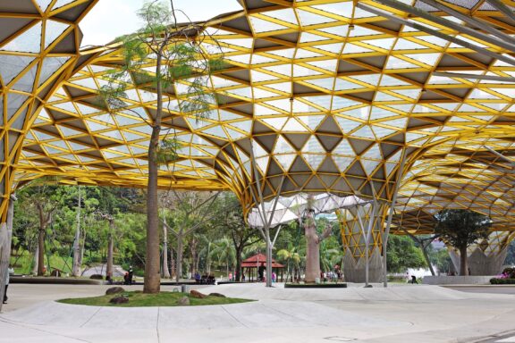 Geometric Canopy Structure at Perdana Botanical Gardens What is the Capital of Malaysia? 1