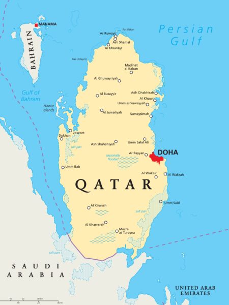 Doha, the capital city of Qatar