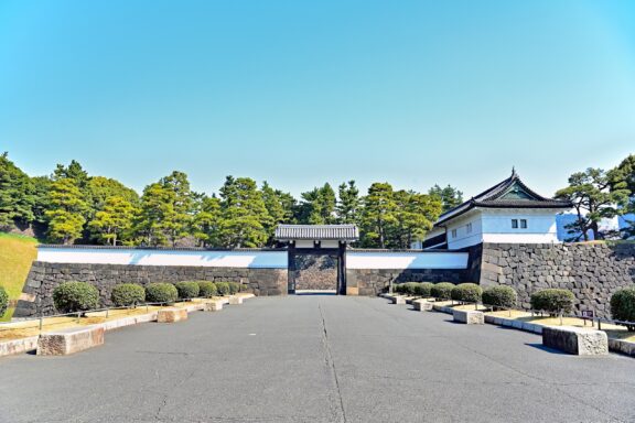 Sakurada-mon Gate, one of the main gates of Edo Castle, which dates back to the late 16th century