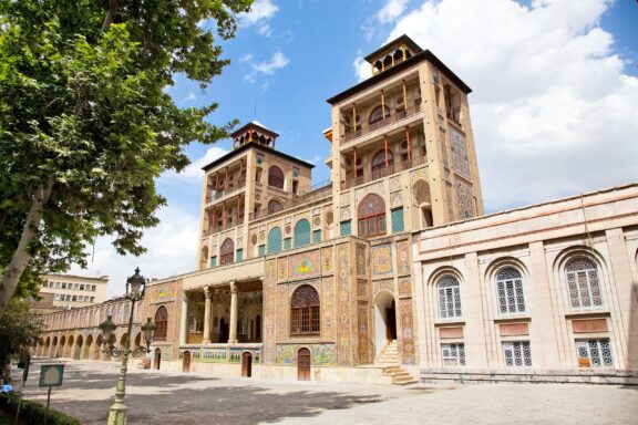 Shams-ol-Emareh, or "Edifice of the Sun," built during the Qajar era in the mid-19th century