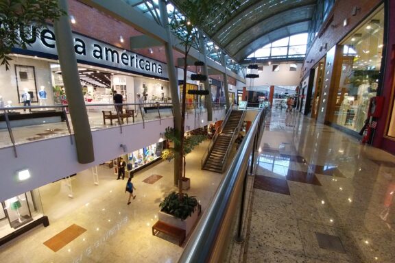 Interior of a Modern Shopping Mall Shopping del sol