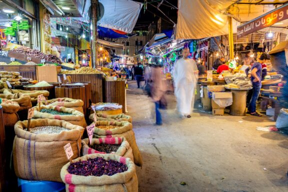 Souk Al Bukharia, a traditional marketplace, is a treasure trove of local goods