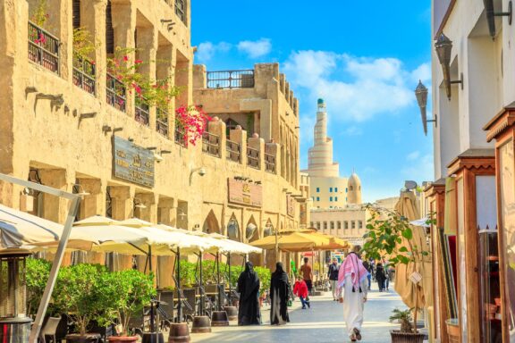 Souq Waqif, a historic market with roots dating back a century