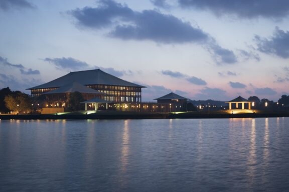 Sri Lanka Parliament Complex at Dusk The Parliament Complex in Sri Jayawardenepura Kotte
