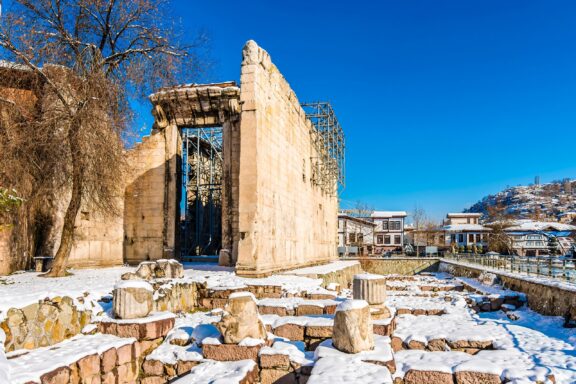 The Temple of Augustus, built in the 2nd century BC