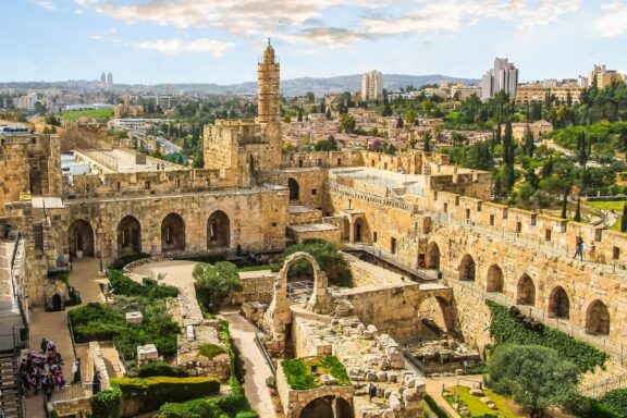 The excavated site of the City of David