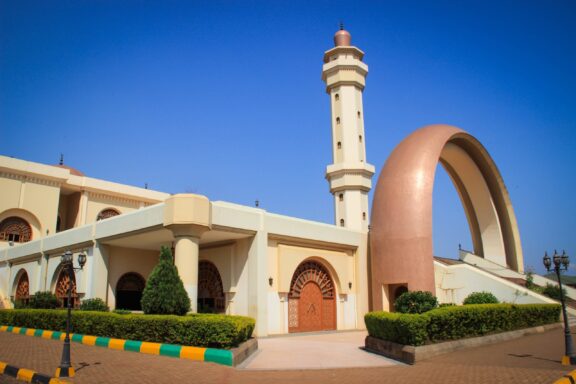 Uganda National Mosque Exterior View Uganda National Mosque, one of the largest mosques in Africa