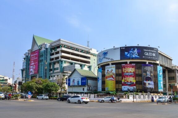 View of Lan Xang Main Street of Vientiane