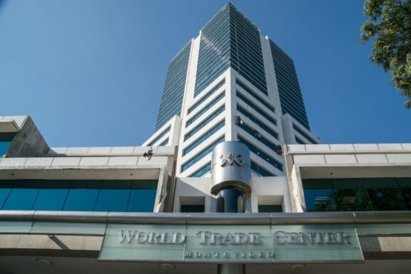 World Trade Center Building Facade World Trade Center in Montevideo, an epicenter of business and commerce