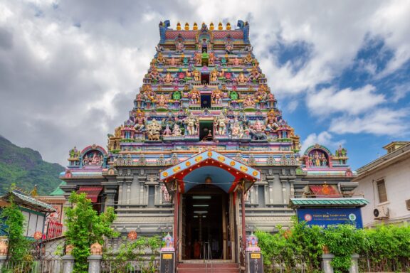 Arul Mihu Navasakthi Vinayagar Temple,  the only Hindu temple in Seychelles