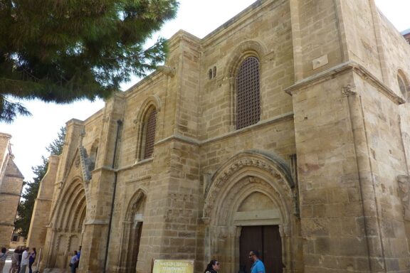 Exterior View of Bedesten Building in Nicosia Bedesten, originally built as a Christian church