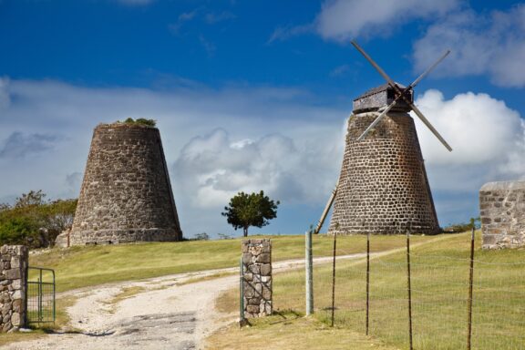 Betty's Hope, established in 1650, was one of the first full-scale sugar plantations in Antigua