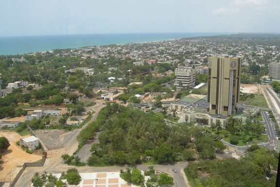 Aerial View of Lomé Cityscape Cityscape of Lomé