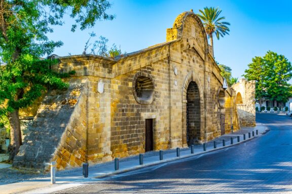 Famagusta Gate, one of the original entrances through the Venetian walls surrounding Nicosia