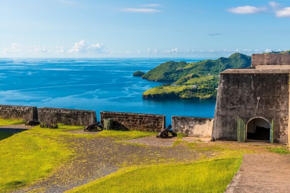 Fort Charlotte Overlooking the Sea Fort Charlotte, a historical 19th-century fortress