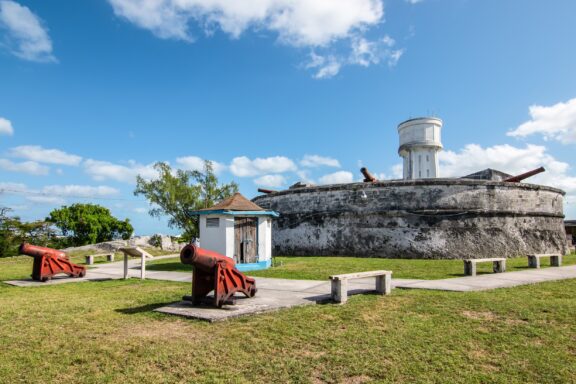 Historic Fort with Cannons and Watchtower Fort Fincastle overlooking Nassau