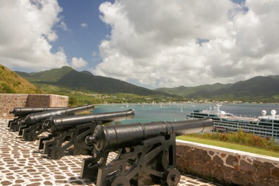 Three cannons at fort shirley in dominica