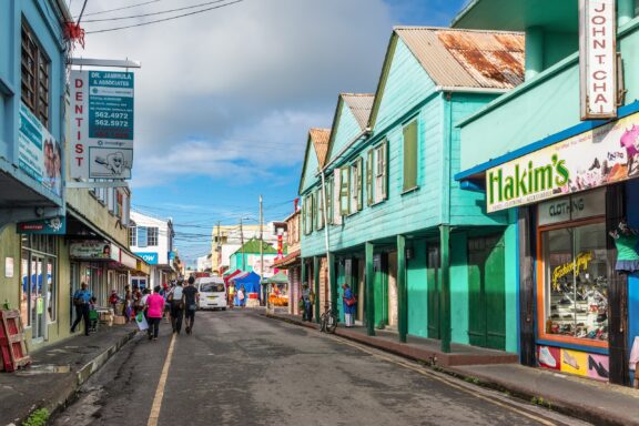 Heritage Quay, a shopping complex offering duty-free goods and local handicrafts