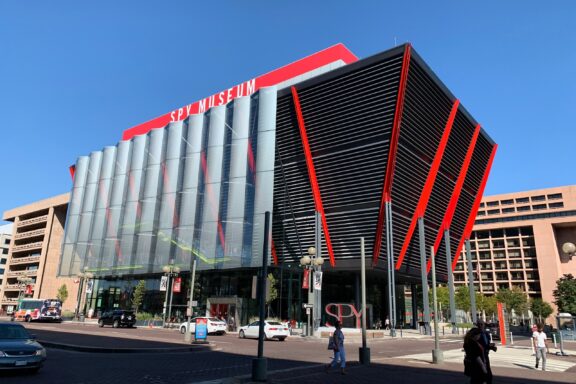 Exterior View of the International Spy Museum Building International Spy Museum, opened in 2002, features the largest collection of international spy artifacts