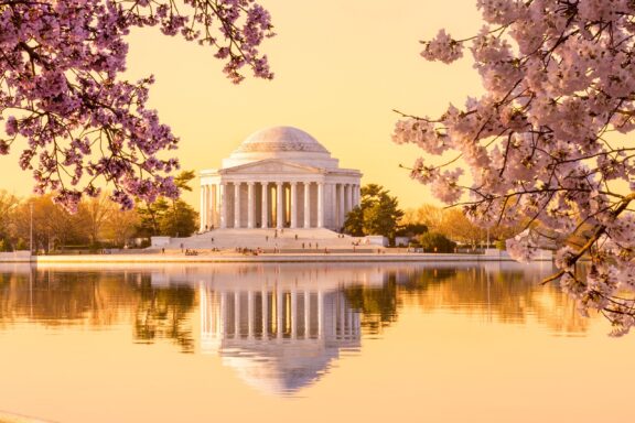 Jefferson Memorial, honoring Thomas Jefferson, the principal author of the Declaration of Independence