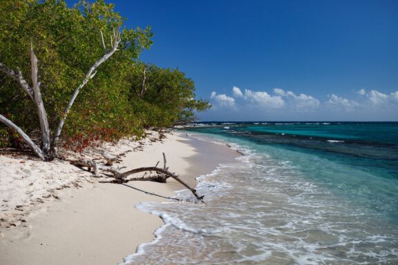 Beaches on Lime Cay, a small island off the coast of Kingston, part of the Port Royal Cays