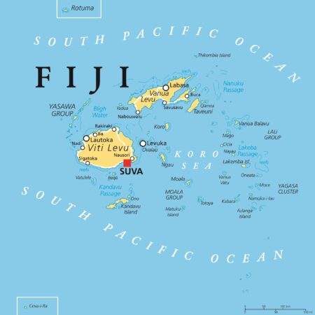 Map of Fiji Islands Map of Fiji and its Islands