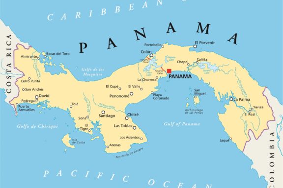 Political Map of Panama Panama City, the capital city of Panama