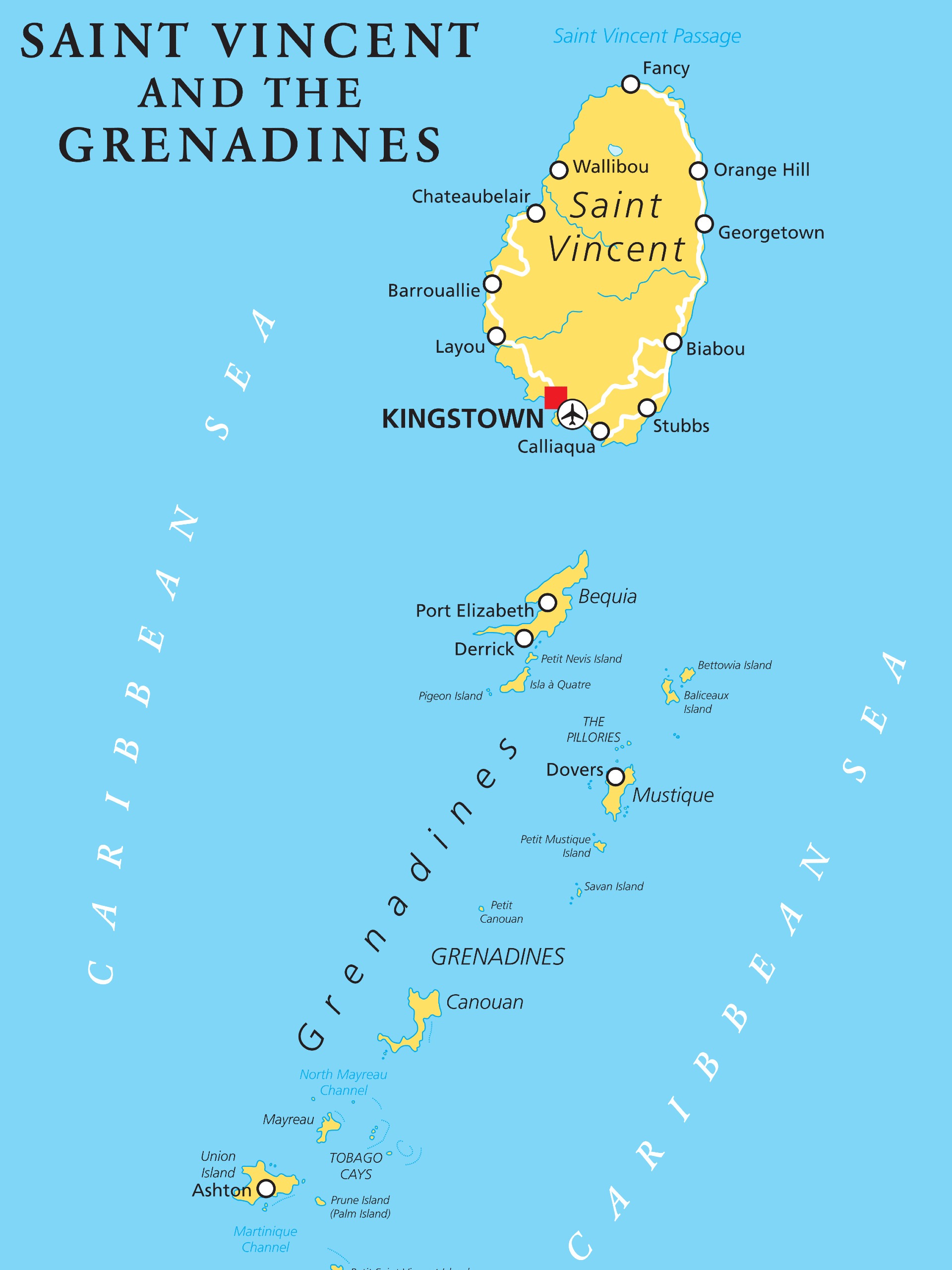 What is the Capital of Saint Vincent and the Grenadines? | Mappr