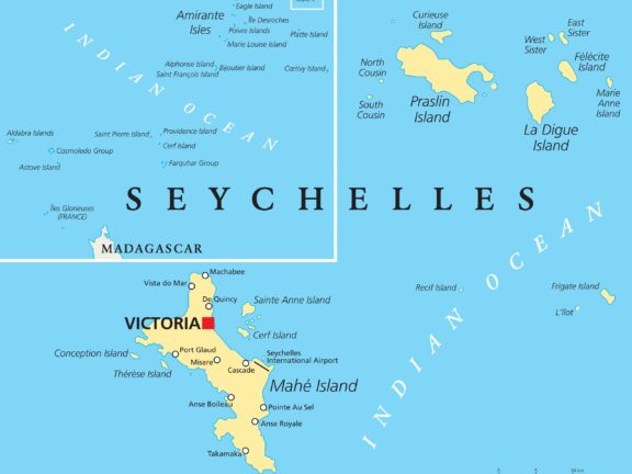 Seychelles Map Overview Victoria, the capital city of Seychelles