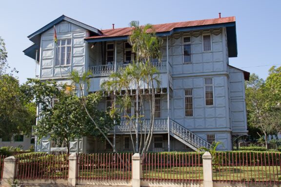 The famous Iron House in Maputo, dating back to the late 19th century