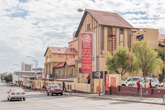 Street View of Namibia Craft Centre Namibia Craft Centre, a hub for artisanal crafts, offering a glimpse into Namibia's diverse cultures and traditions