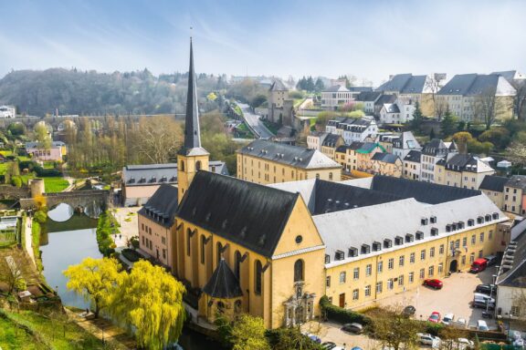 Aerial View of Neumünster Abbey Neumünster Abbey, built in the 17th century, has served various purposes over the years