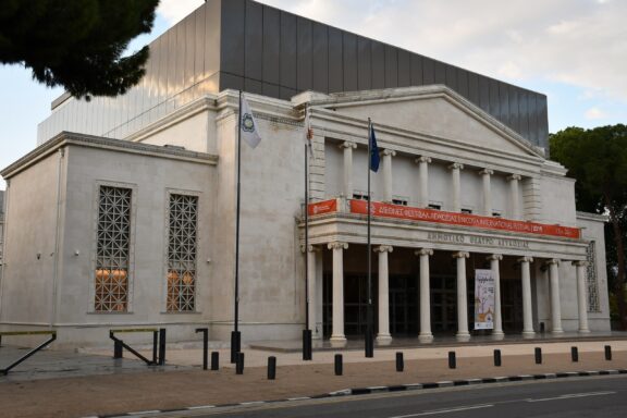 Municipal Theatre Building Facade Nicosia Municipal Theatre, opened in 1967, serves as a cultural venue