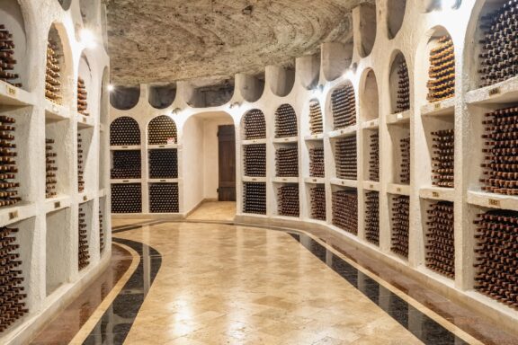 Old wine cellar in Chisinau, a testament to the significance of Moldova's wine industry