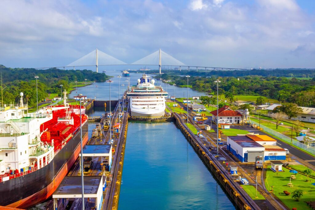 Miraflores Locks, one of the most visited locks in the Panama Canal