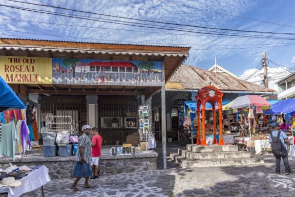 The Old Market, once a slave market during the colonial era