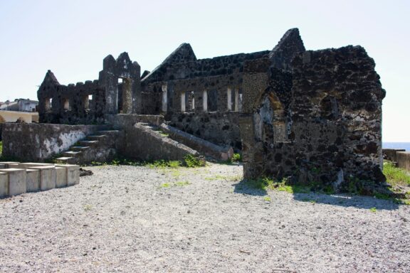 Ruins of Sultan's Palace, once the opulent residence of the Sultan Said Ali bin Said Omar