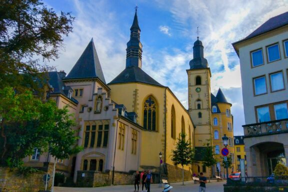 Saint Michael's Church Exterior View St. Michael's Church, originally built in 987, is the oldest religious site in Luxembourg City