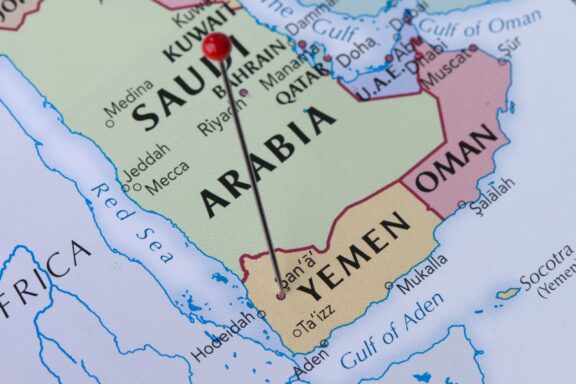 Location Pin on Sanaa, Yemen Map Pinned location of Sana'a, Yemen