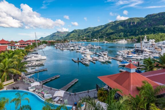 Harbor of Victoria, Seychelles, a vital place for trade, tourism, and fisheries