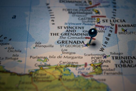 Pinpointing St. George's on a Map of Grenada Location of St. George's, Grenada