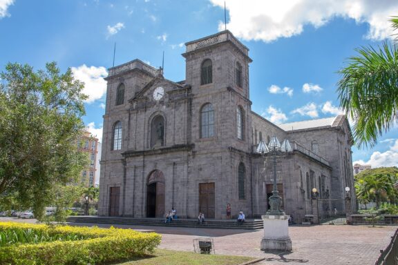 Exterior View of St. Louis Cathedral St. Louis Cathedral, standing as an enduring symbol of Catholicism