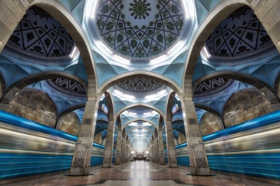 Tashkent Metro Stations renowned for its ornate station designs