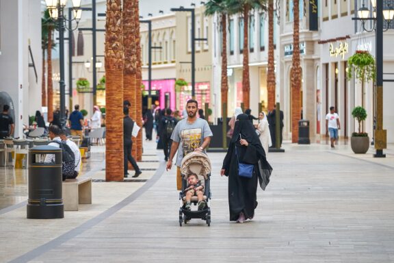 Family Walking in a Shopping Avenue The Avenues Mall, bringing international luxury and local charm under one roof