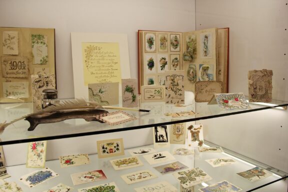 Exhibit Display at Vaduz Postal Museum Postal Museum, providing an in-depth look at the history of postal services in Liechtenstein